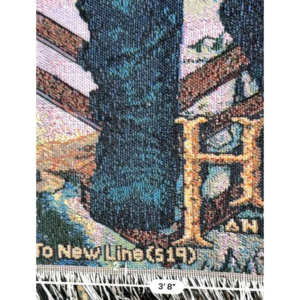 The Hobbit An Unexpected Journey Tapestry Blanket OS Multicolor Excellent Woven